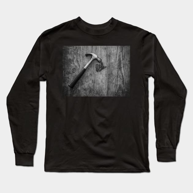 Hammer and nails Long Sleeve T-Shirt by yackers1